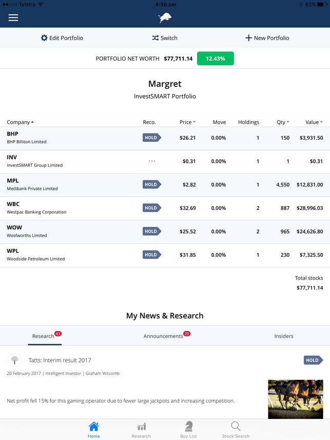 Screenshot of Moneysmart