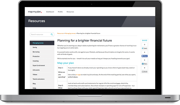 Screenshot of Moneysmart